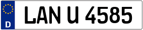 Trailer License Plate